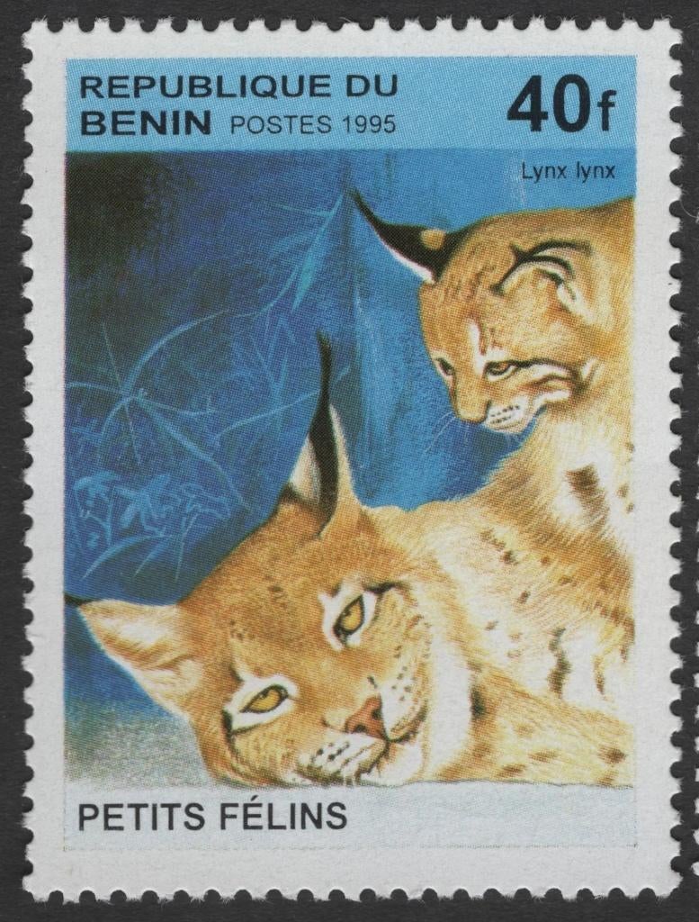 BENIN 16 - Dieren: zoogdieren (lynx), Ophalen of Verzenden, Postfris, Dier of Natuur