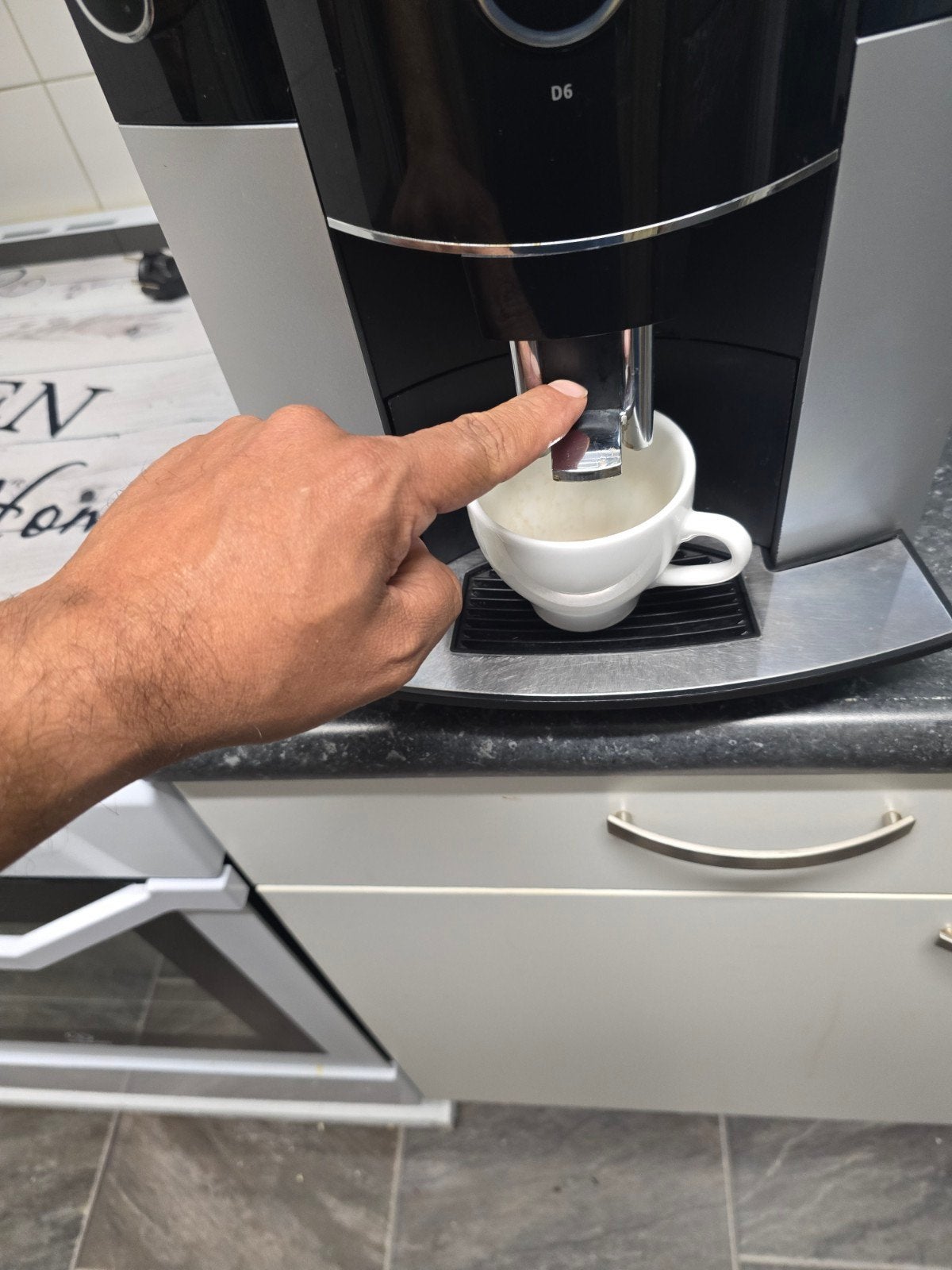 Jura D6 koffiebonen machine, Ophalen, Gebruikt, Koffiemachine, Koffiebonen