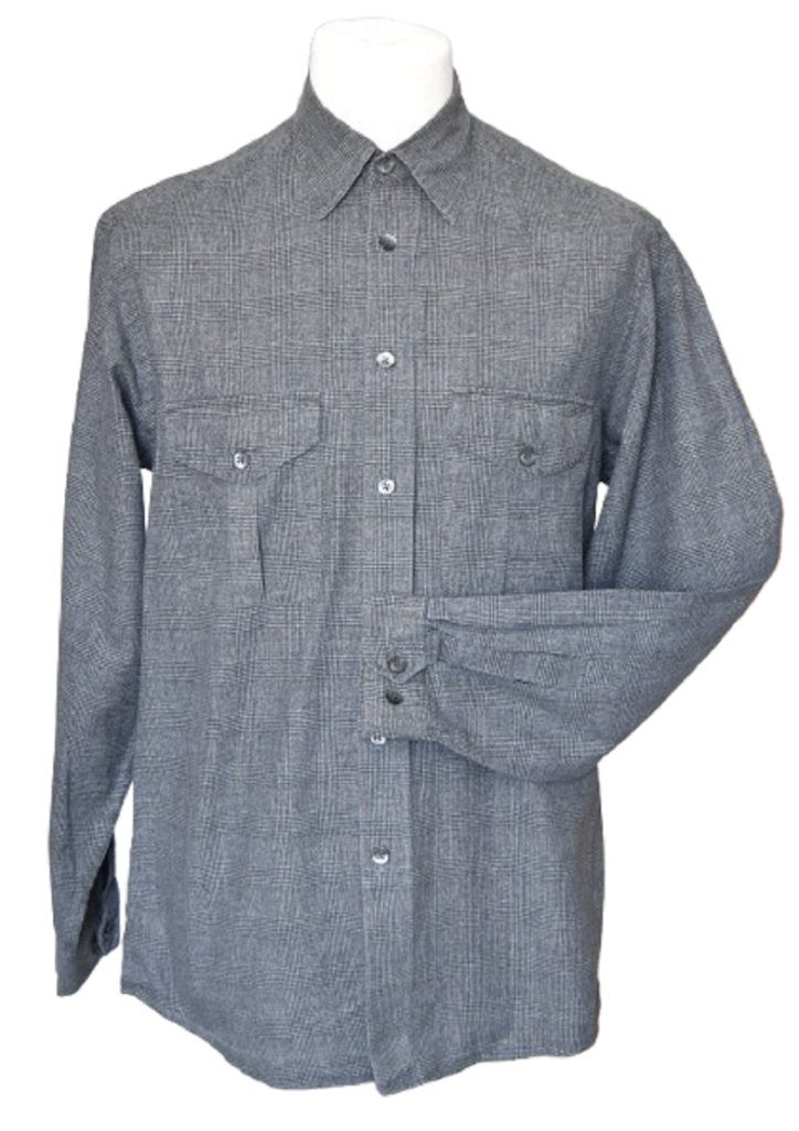 Boss, Hugo Boss ruim geruit overhemd, shirt, grijs, Mt. M, Zo goed als nieuw, Grijs, BOSS Hugo Boss, Halswijdte 39/40 (M)