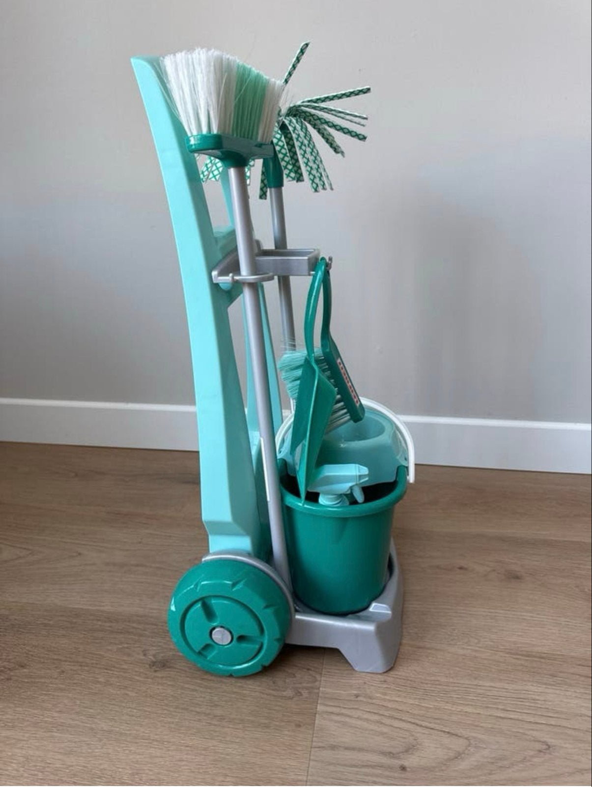 Leifheit Speelgoed Schoonmaakset met Kar, Kinderen en Baby's, Ophalen of Verzenden, Zo goed als nieuw, Jongen of Meisje