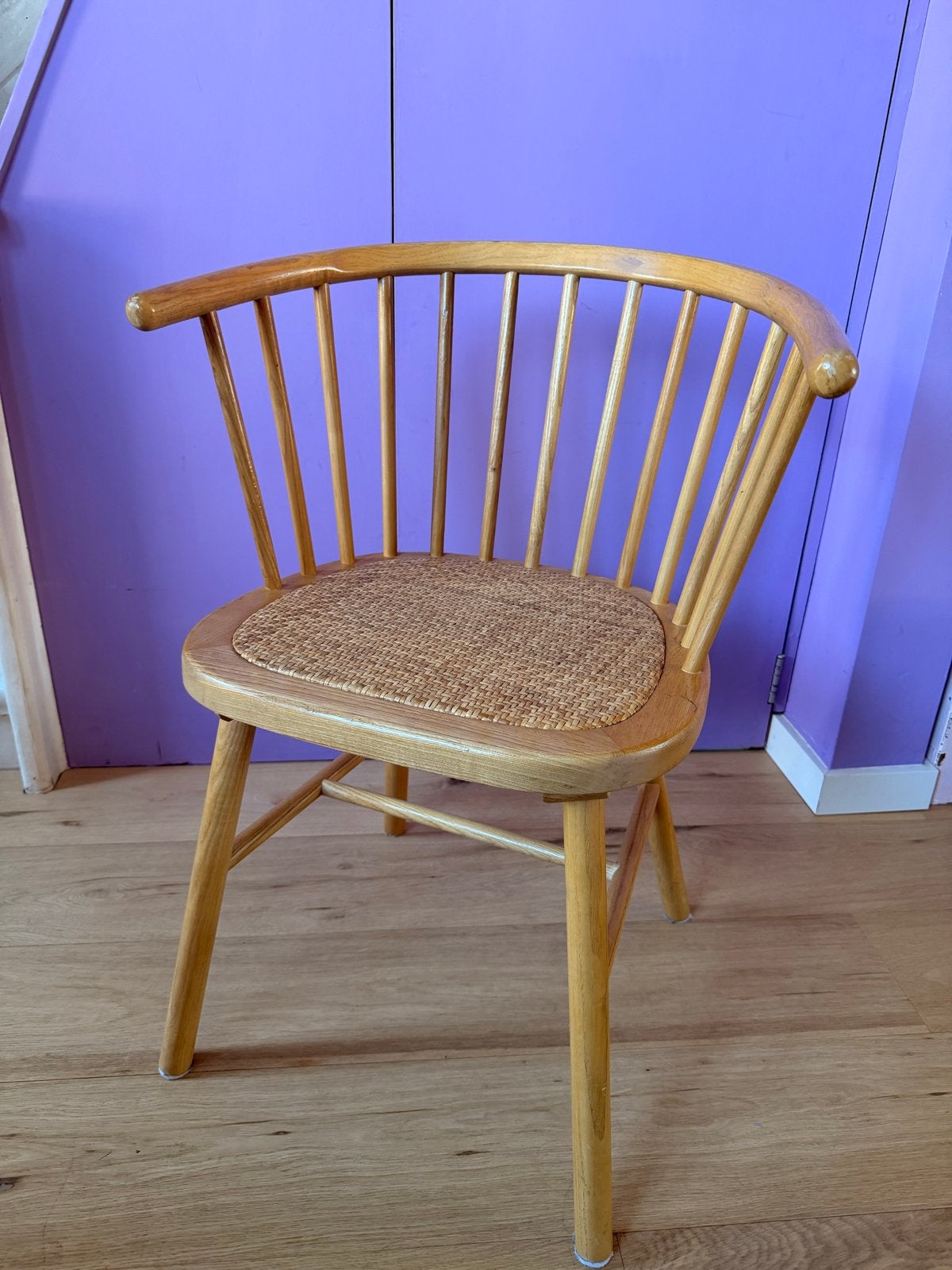 4 houten / rotan stoelen van Zara Home, Ophalen, Gebruikt, Bruin, Vier