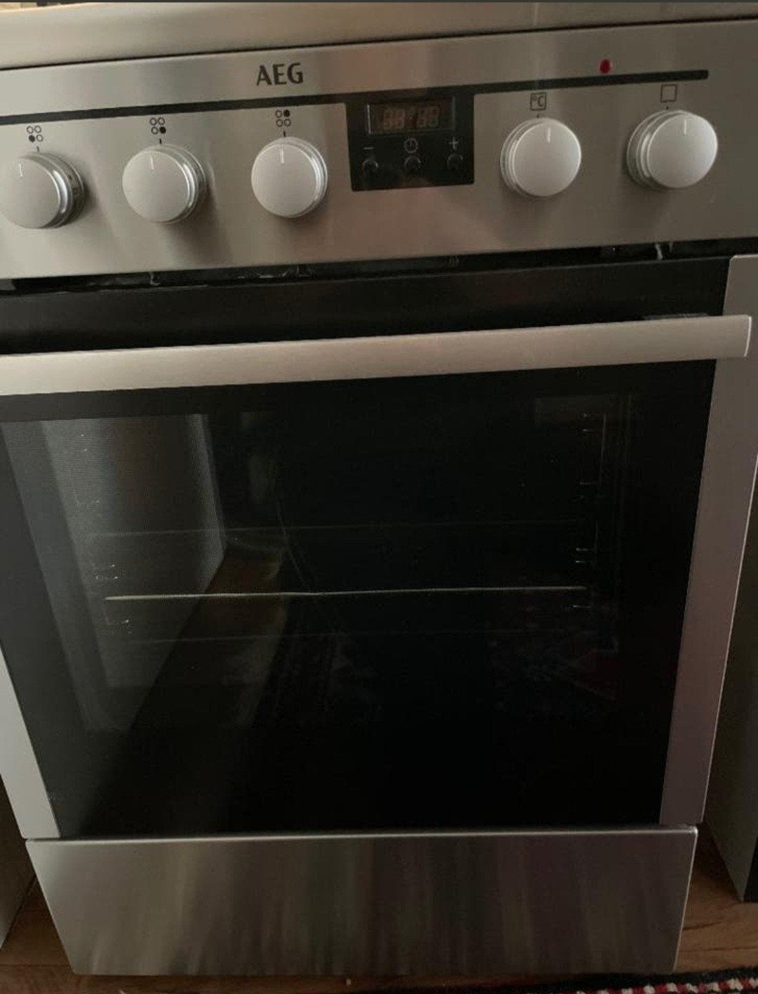 AEG gasfornuis, Zo goed als nieuw, Gas, Vrijstaand, 85 tot 90 cm