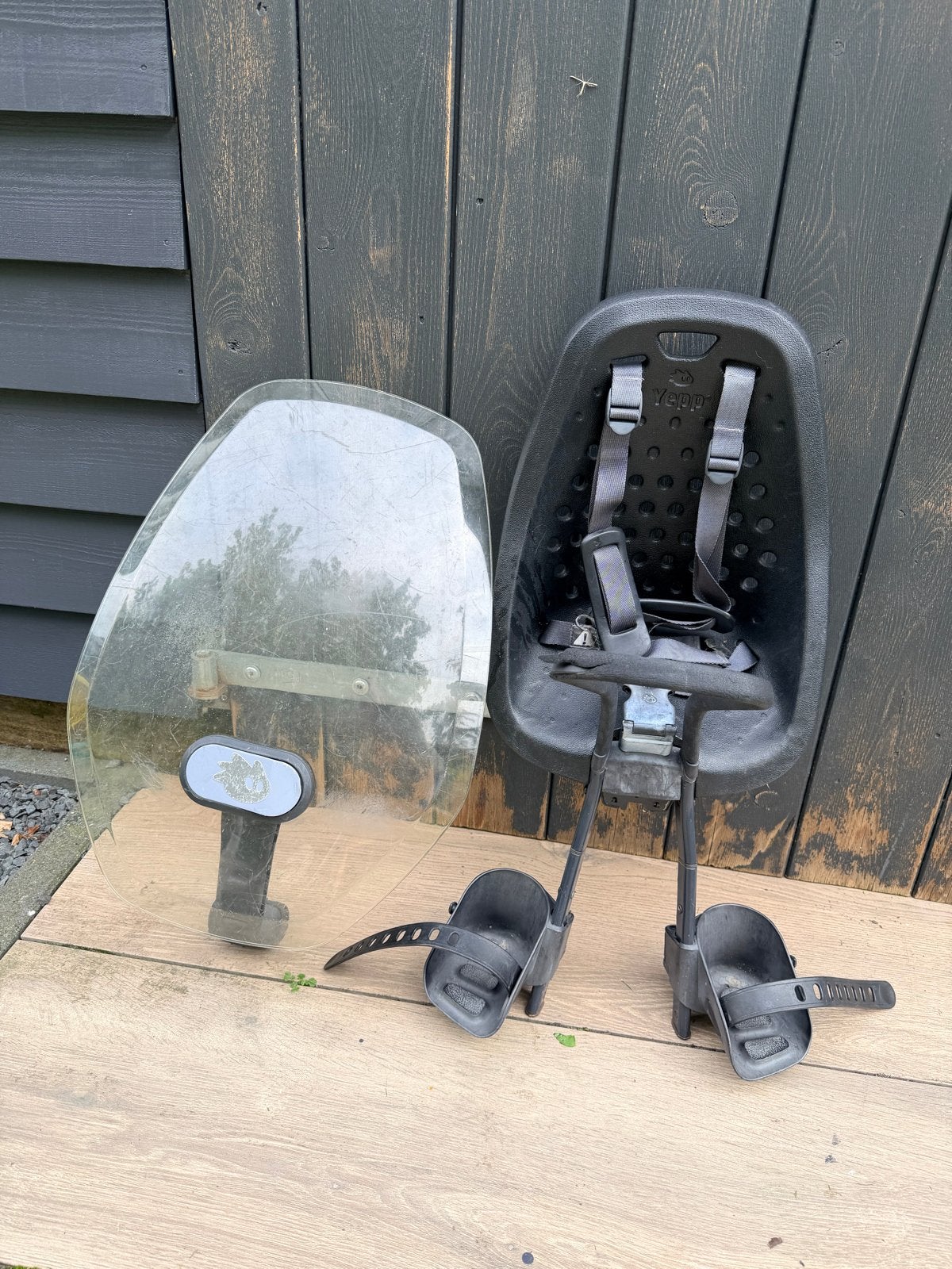 Yepp voorzitje met windscherm, Ophalen, Voorzitje, 0 t/m 13 kg, Gebruikt