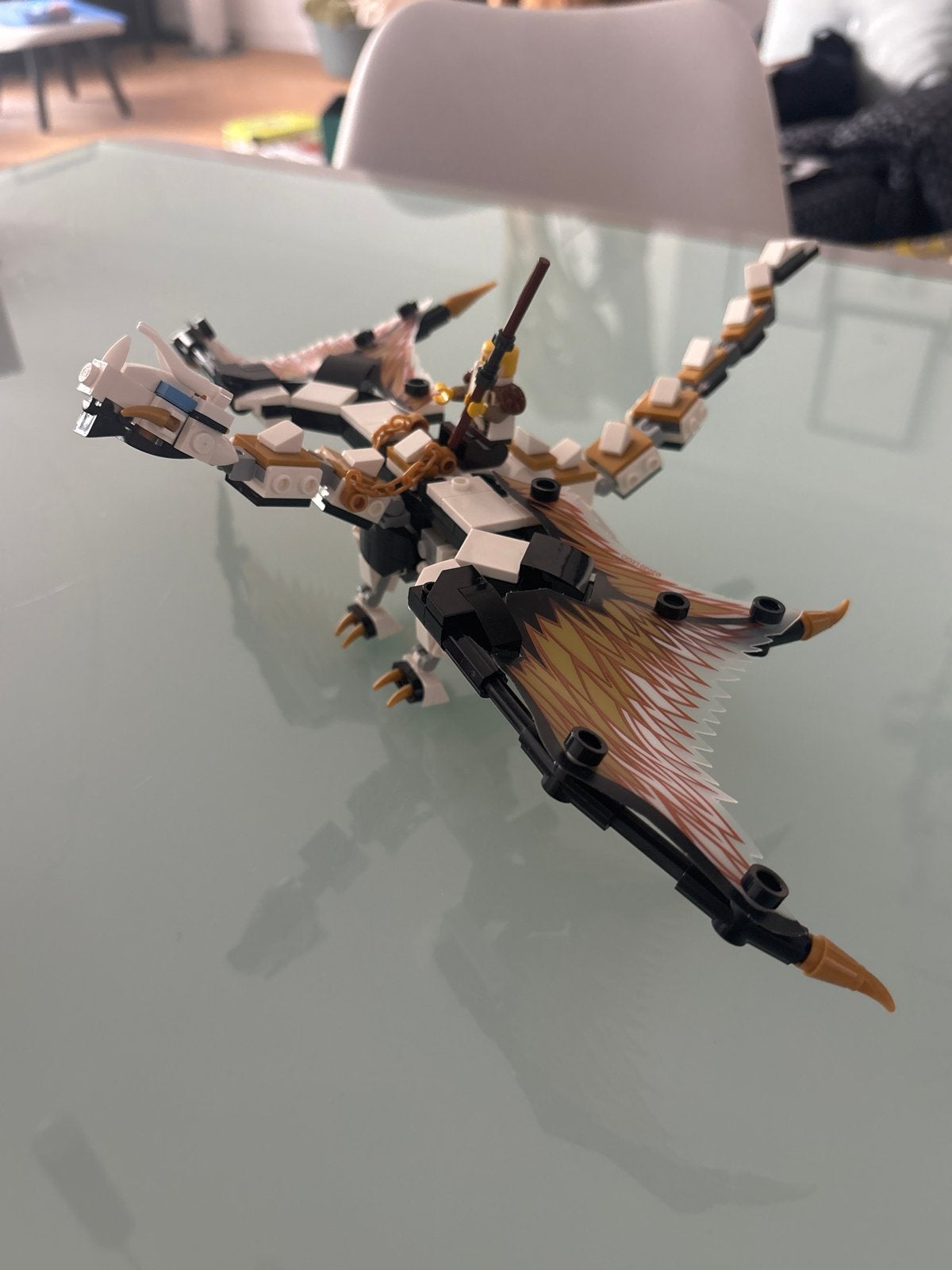Lego Ninjago 71718 draak en minifiguur, Ophalen of Verzenden, Zo goed als nieuw, Overige merken