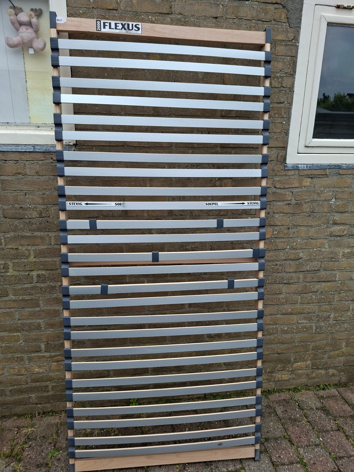 Bedbodem 90 x 200 cm - Flexus lattenbodem, Ophalen, Gebruikt, 90 cm, Eenpersoons