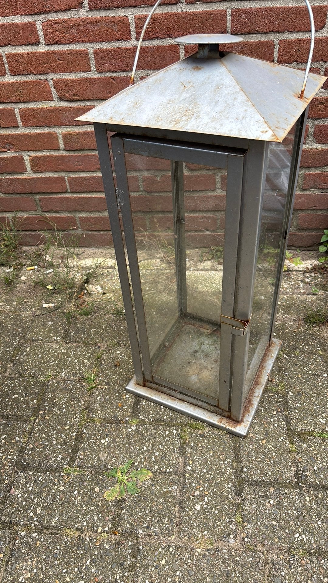 Grote lantaarn, Tuin en Terras, Ophalen, Staande lamp, 50 tot 250 watt, IJzer