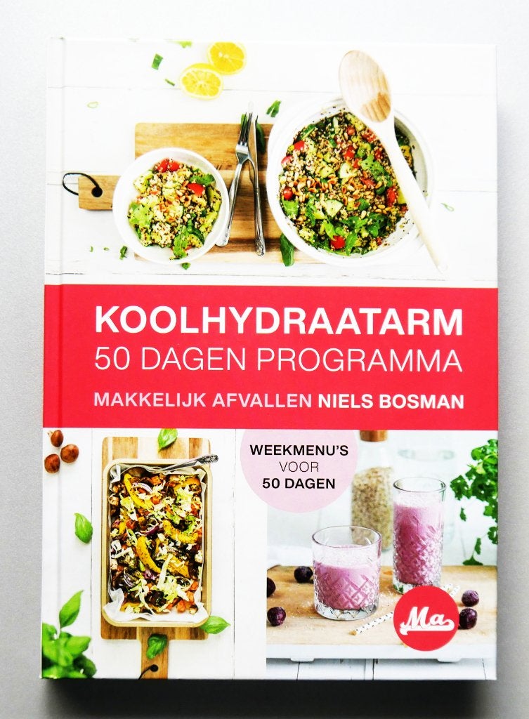 Koolhydraatarm 50 Dagen Programma, Ophalen of Verzenden, Zo goed als nieuw
