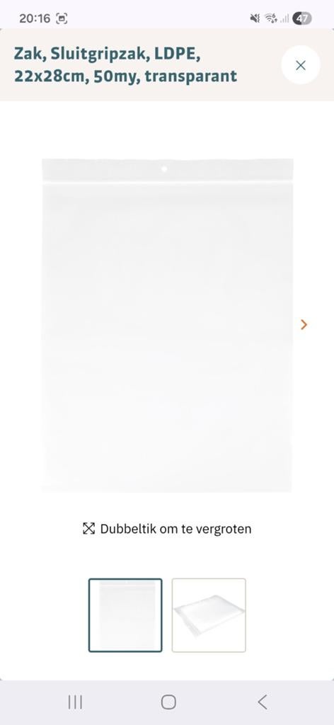 Sluitgripzakjes, Ophalen of Verzenden, Potlood of Stift