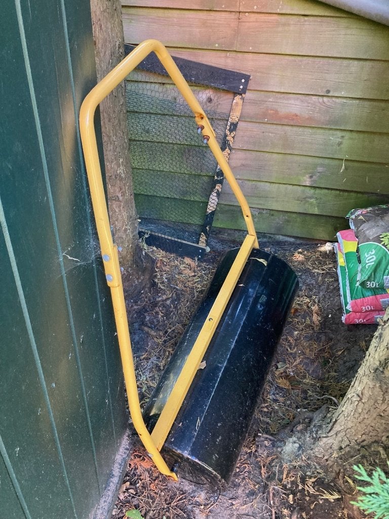 Tuinwals-Gazon-roller 80kg met zand 70cm breed, Ophalen, Zo goed als nieuw, 20 m² of meer, Gras
