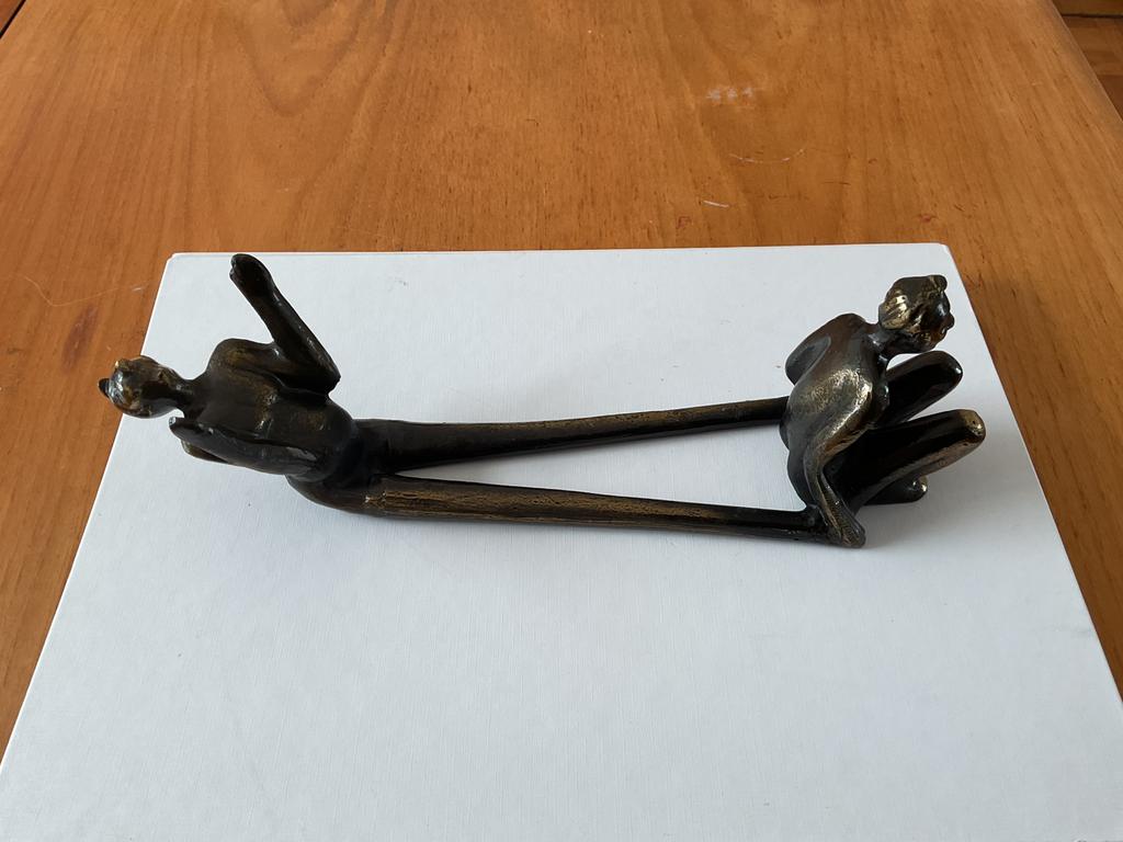 Koperen wijnfleshouder, Ophalen, Metaal, Minder dan 50 cm, Minder dan 5 flessen