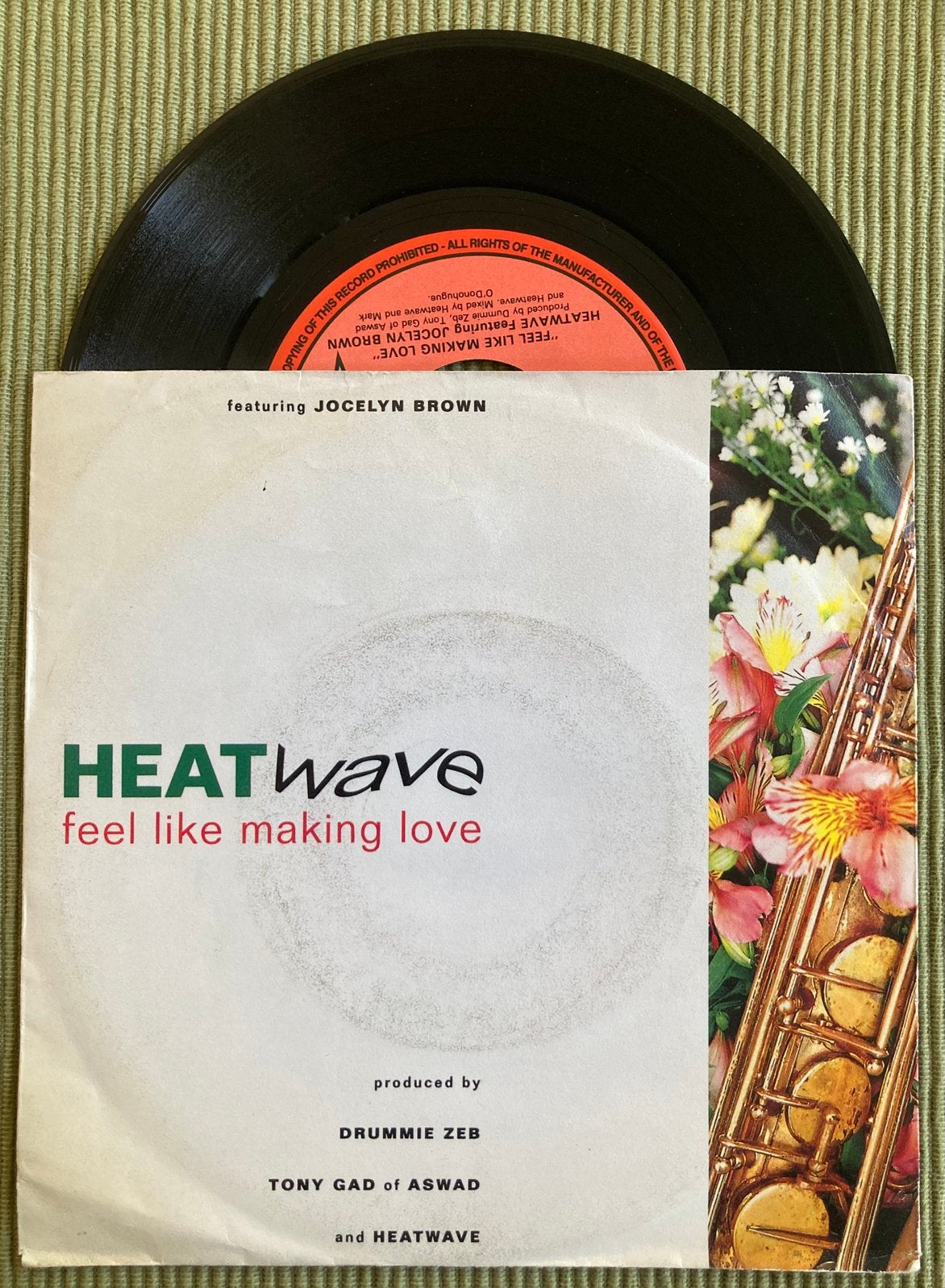 Vinyl single Heatwave - Feel like making love, Gebruikt, 7 inch, Ophalen of Verzenden, Overige typen