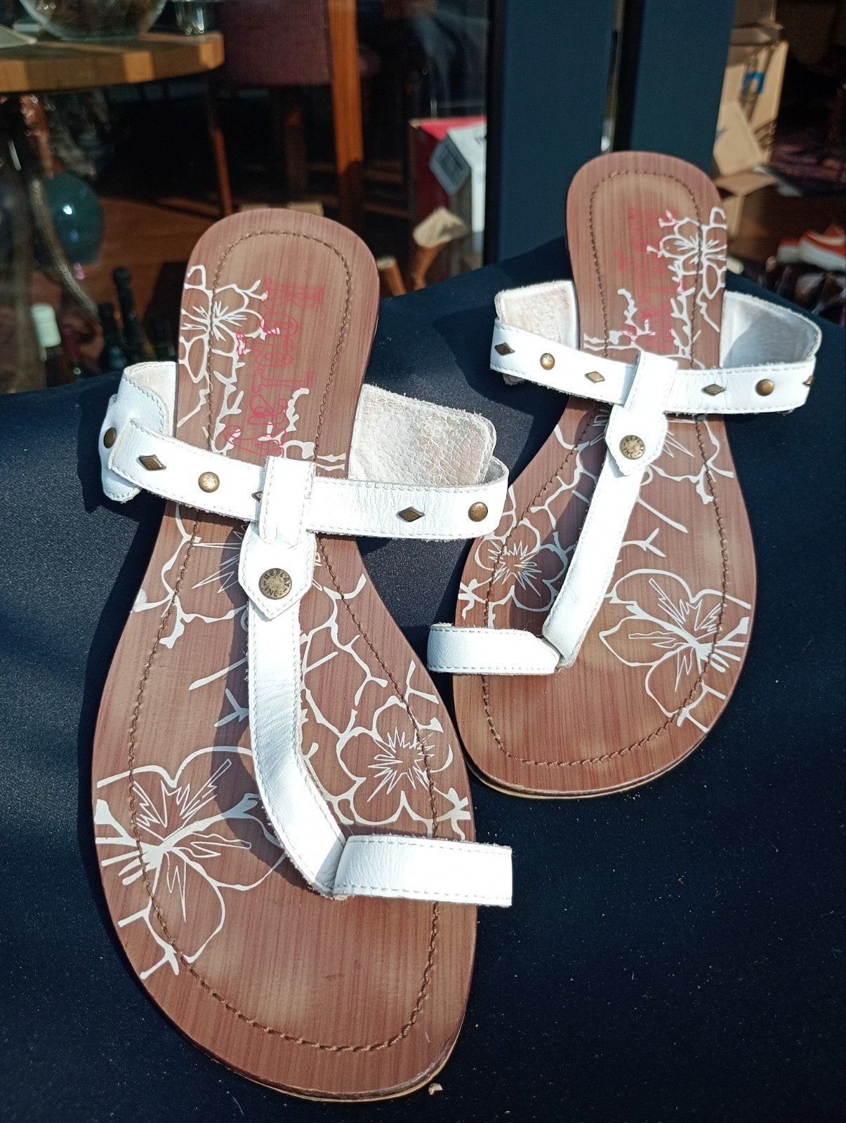 Replay sandalen met hakje - Maat 41, Wit, Replay, Gedragen, Sandalen of Muiltjes