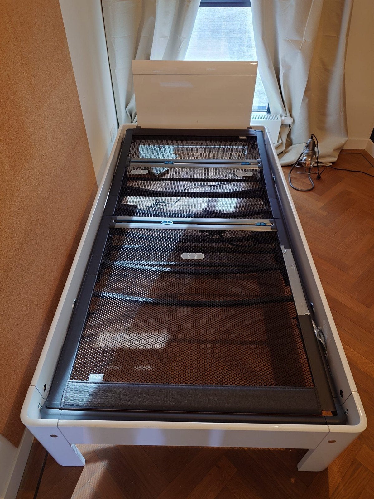 Auping bed 100x200 elektrisch verstelbaar, Ophalen, Eenpersoons, 200 cm, 100 cm
