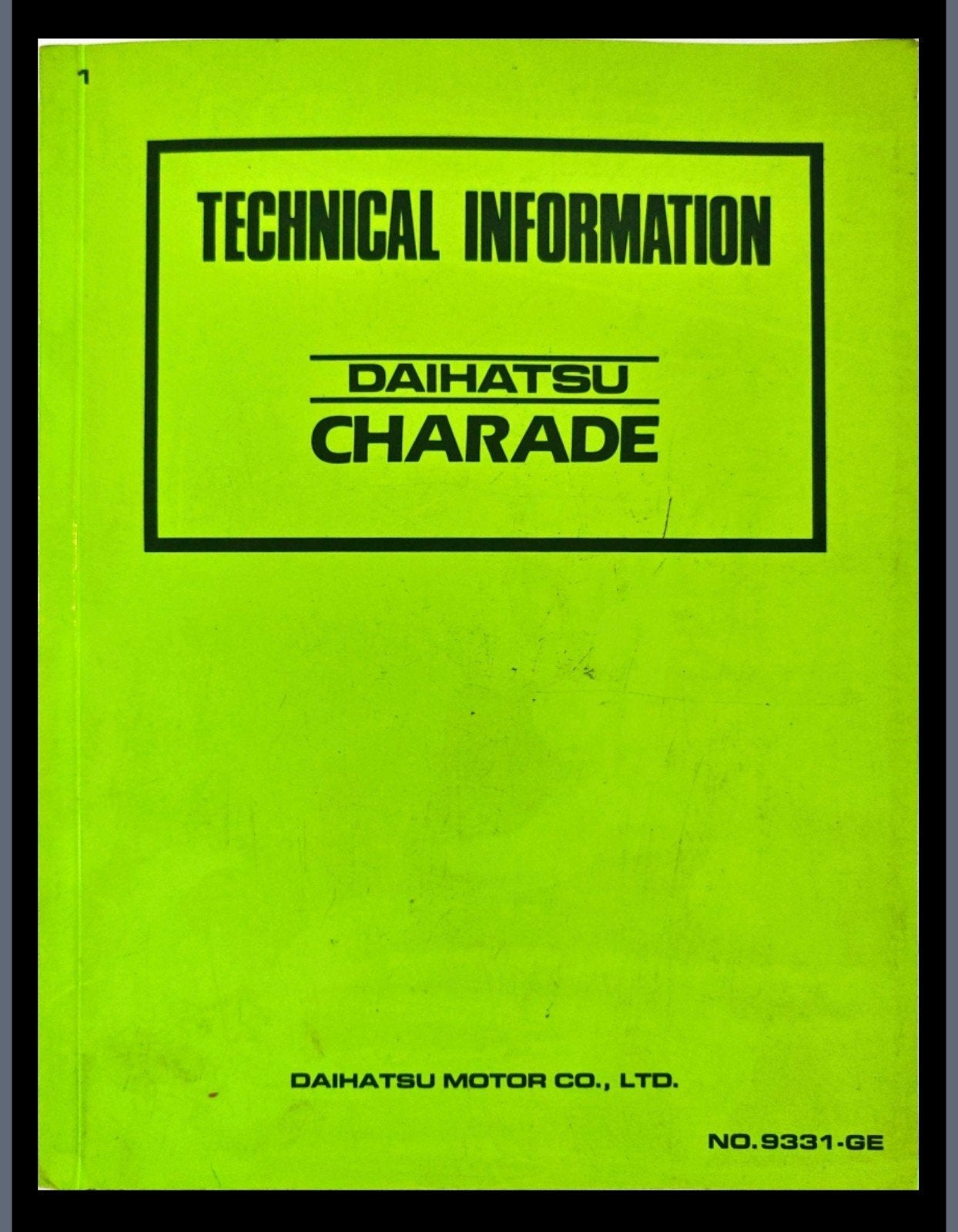 Daihatsu Charade Technische Informatie (1987), Ophalen of Verzenden, Gelezen
