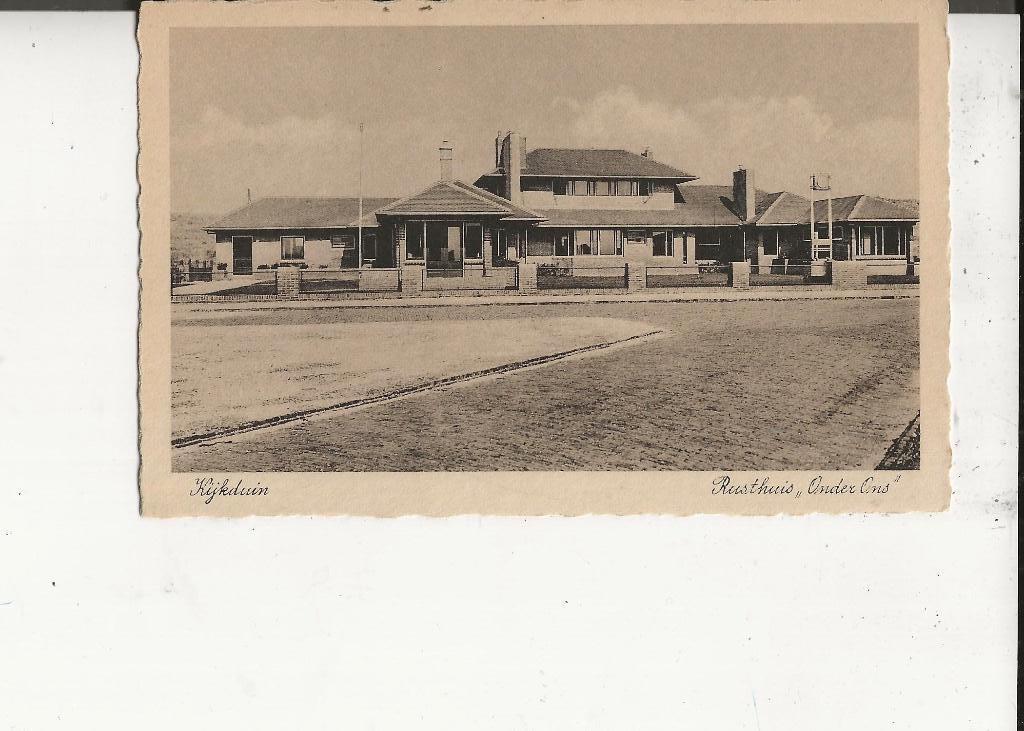 Kijkduin Rusthuis Onder Ons  H K Egg, Ophalen of Verzenden, 1920 tot 1940, Ongelopen, Zuid-Holland