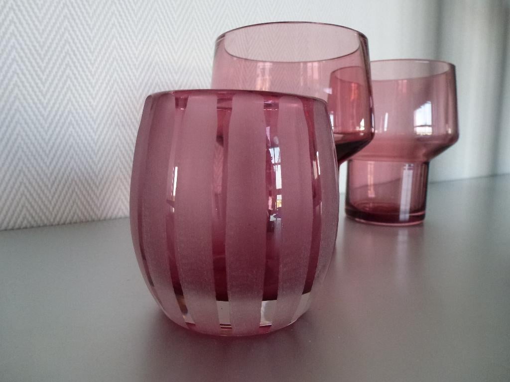 Lifestyle ea, glazen waxinelicht houders / kaarsen houders, Ophalen of Verzenden, Zo goed als nieuw, Overige materialen, Kandelaar