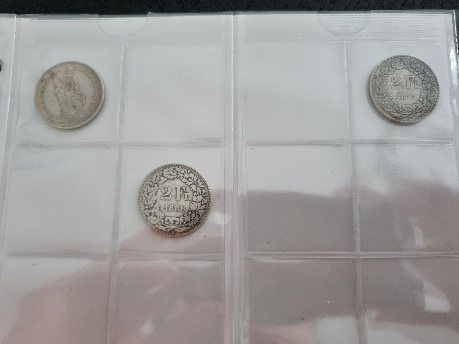 Zwitserse 2 franken, Ophalen of Verzenden, Overige landen, Setje, Zilver