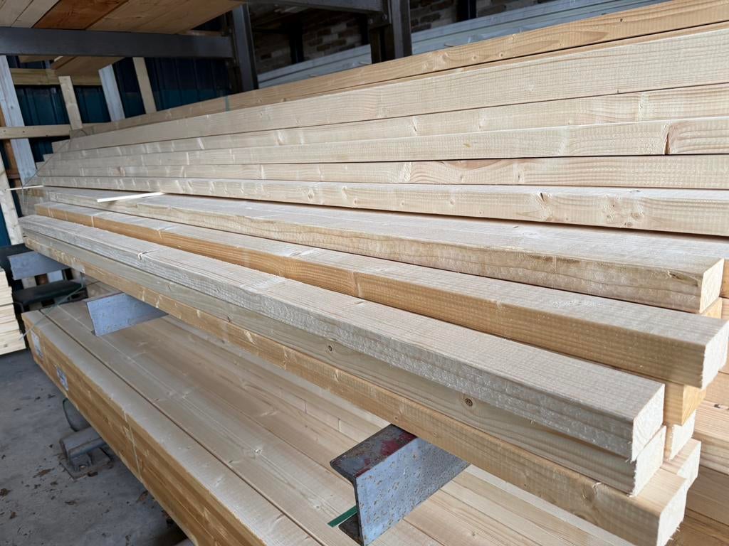 Vuren regels te koop 50x75 geschaafd lengte 2700 / 5400, Tuin en Terras, Ophalen, Nieuw