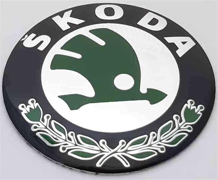 Skoda naafdop sticker #1, Verzenden