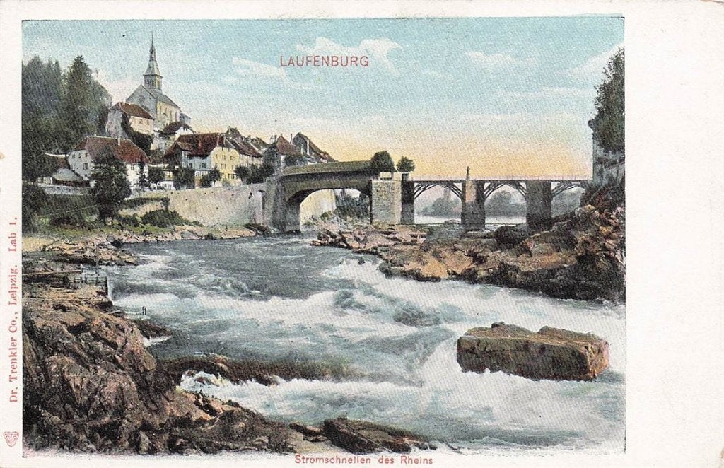 702-450-035 Stromschnellen Des Rheins Laufenburg, Verzenden, Voor 1920, Overig Europa
