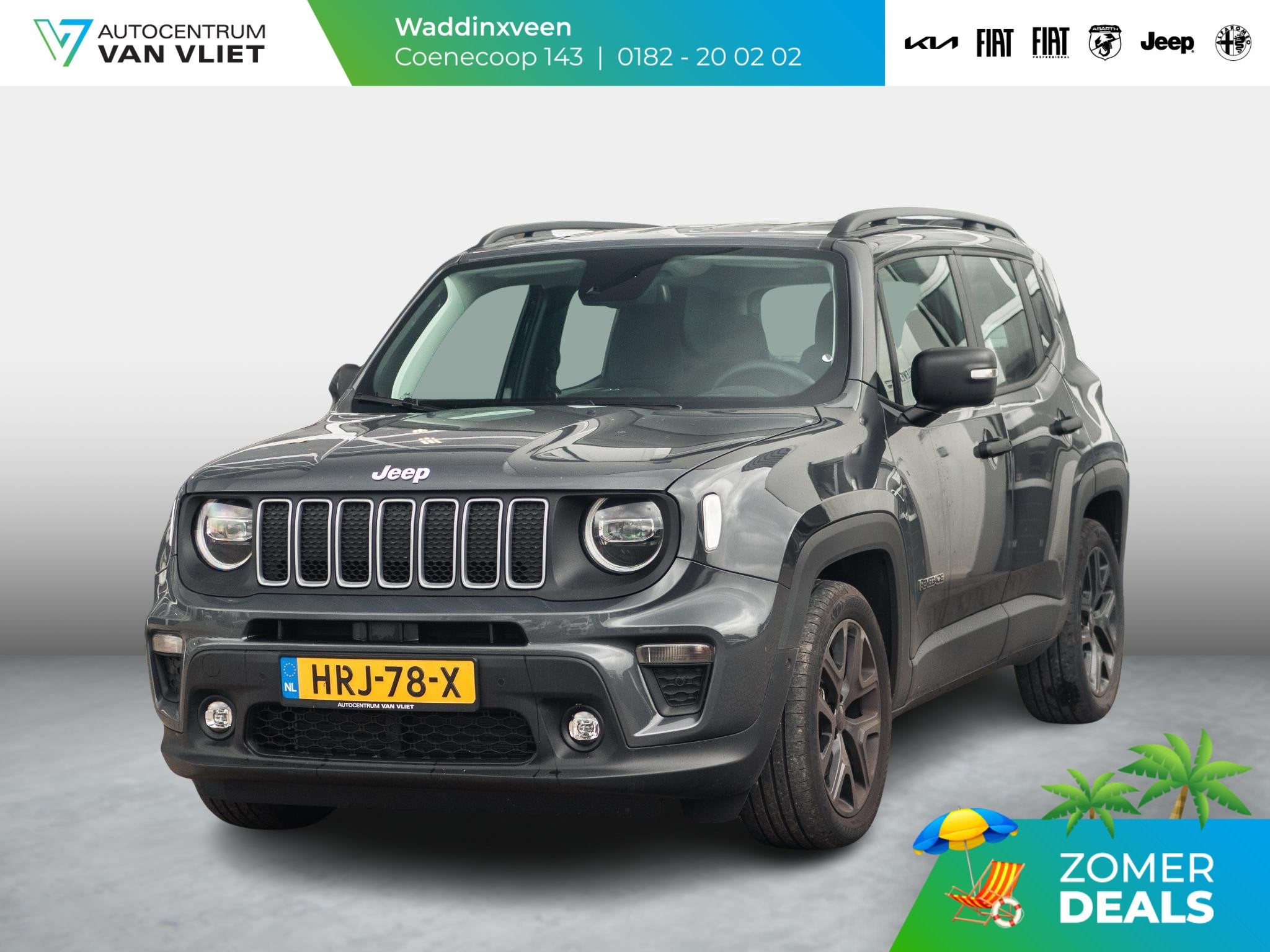 Jeep Renegade 1.5T e-Hybrid Summit | Pack Comfort | Bicolore, Auto's, 12 maanden, Gebruikt, 4 cilinders, Automatische klimaatregeling