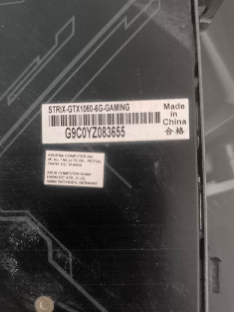 ASUS STRIX GTX 1060 6GB Gaming Videokaart, Computers en Software, Videokaarten, PCI-Express 3, Gebruikt, HDMI, Ophalen of Verzenden