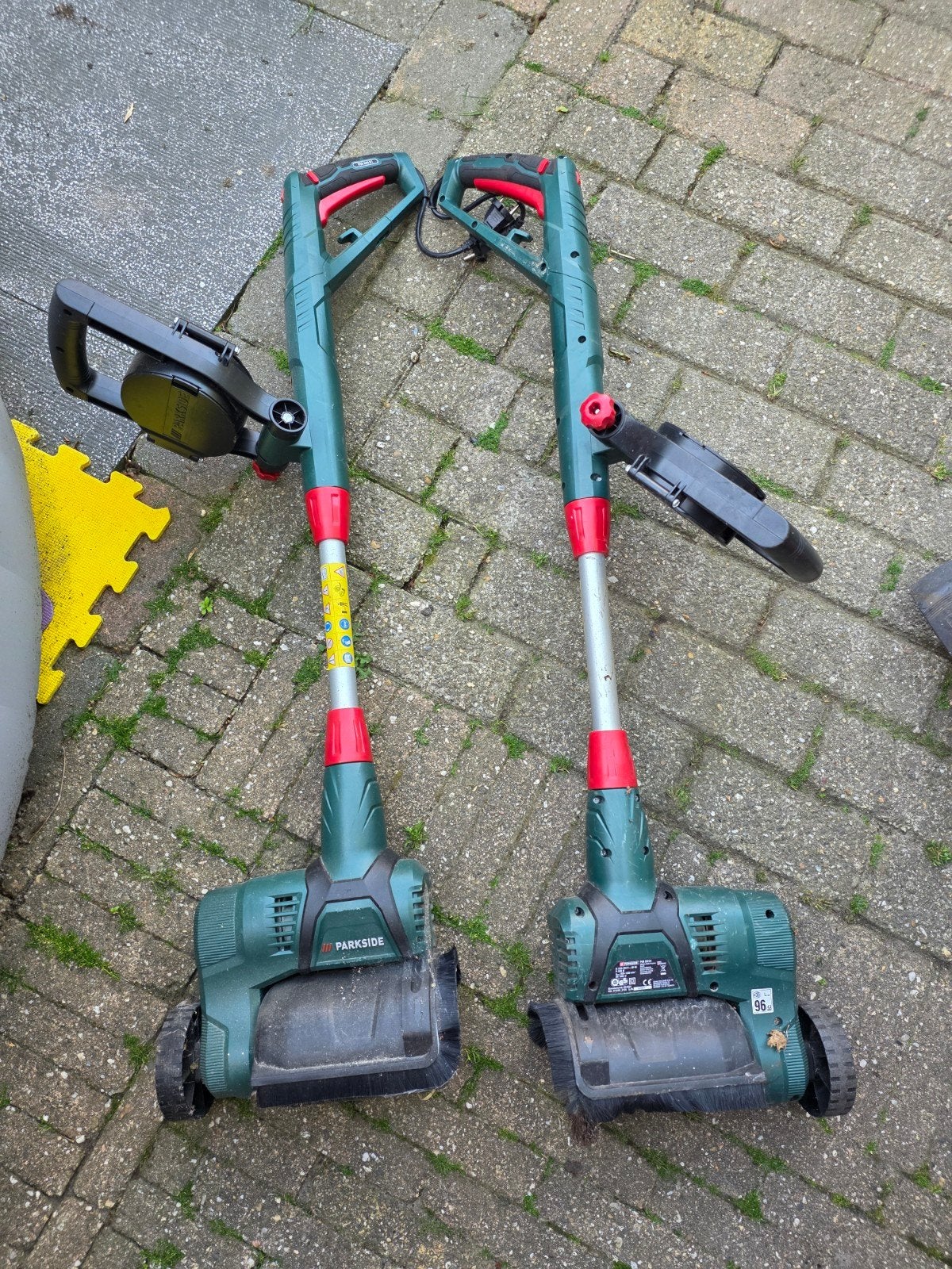 Parkside onkruidborstels (2 stuks), Tuin en Terras, Grastrimmers, Gebruikt, Elektrisch, Minder dan 10 cm, Ophalen of Verzenden