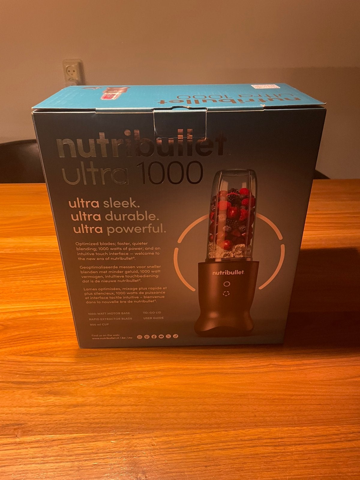 Nutribullet Ultra 1000W – Nieuw in doos –, Ophalen of Verzenden, Nieuw, Blender