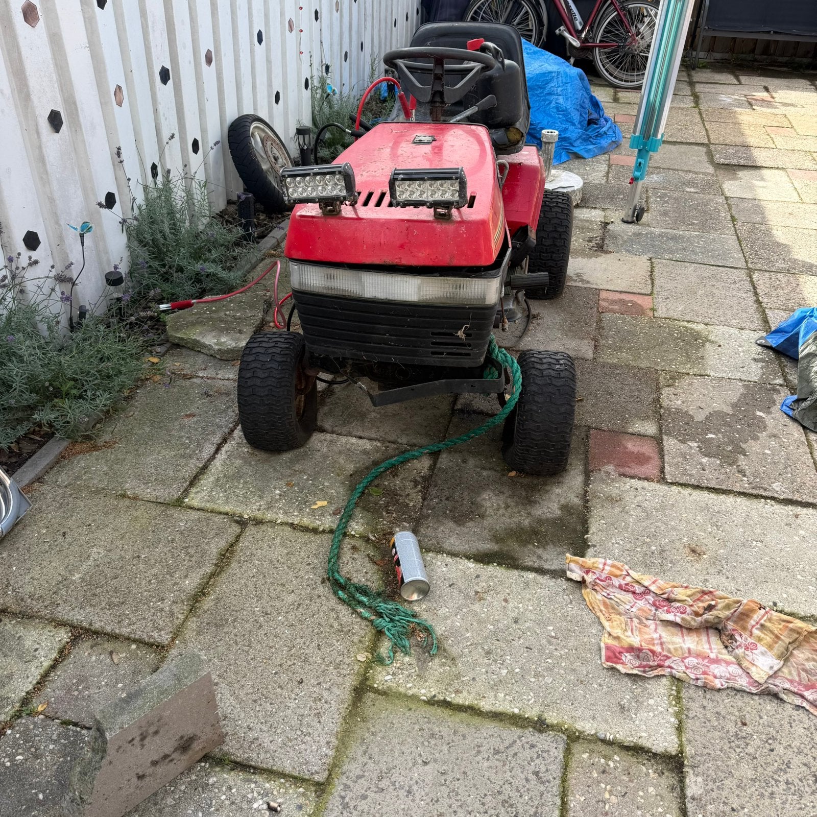 Yard king zitmaaier 11hp, Ophalen, Zo goed als nieuw, Mulchfunctie, Minder dan 90 cm