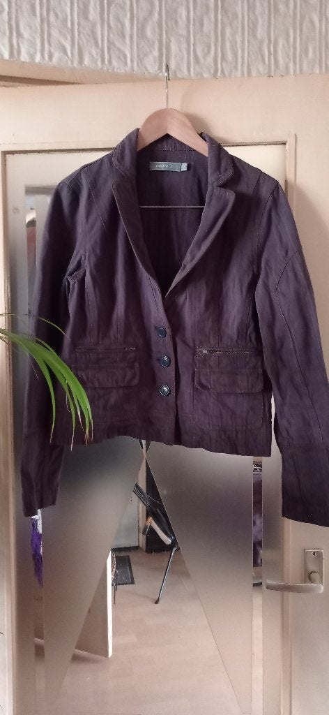 Leuk spijkerjasje van Denim Zomer., Kleding | Dames, Jasjes, Kostuums en Pakken, Blauw, Maat 42/44 (L), Ophalen of Verzenden, Zo goed als nieuw