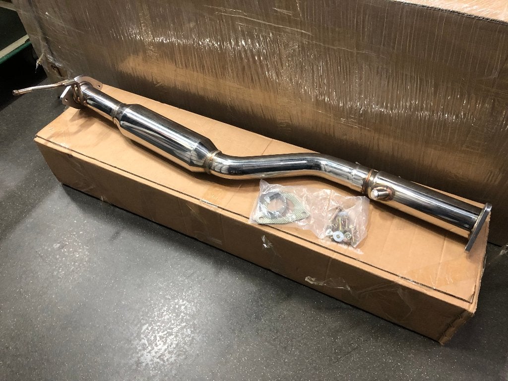JapPower RVS Downpipe decat frontpipe - Mazda Rx8 Rx-8, Ophalen of Verzenden