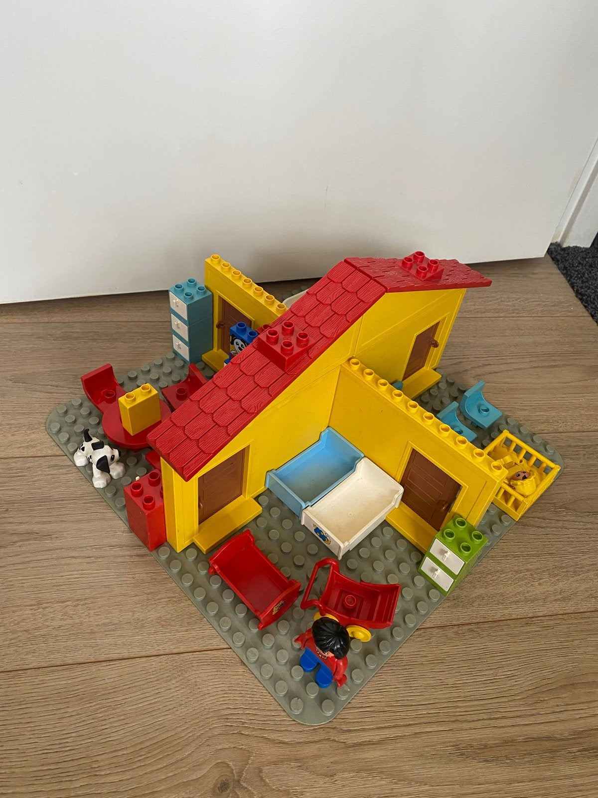 Vintage Duplo Huis Jaren '80 - Compleet Speelhuis Gezin, Gebruikt, Ophalen of Verzenden, Compleet, Duplo