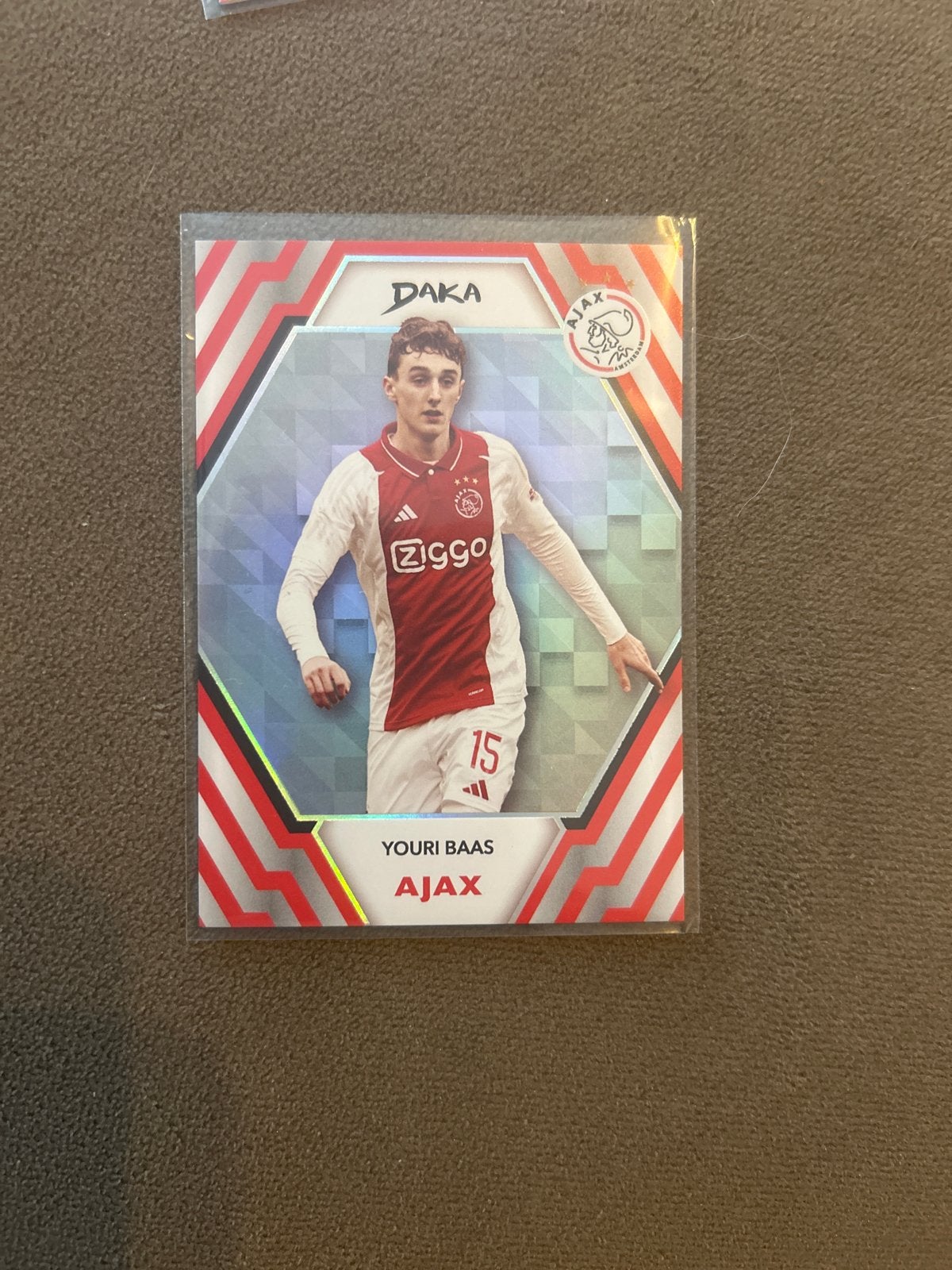 Youri Baas Ajax Spelerskaart 11/55 DAKA, Ophalen of Verzenden, Zo goed als nieuw, Ajax, Spelerskaart