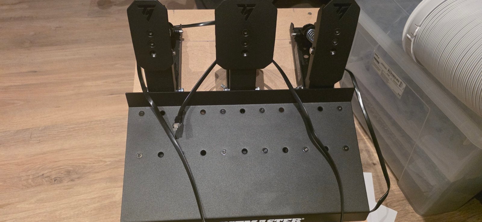 thrustmaster raceline 3 pedalen., Racestuur, Ophalen of Verzenden, Zo goed als nieuw, Thrustmaster