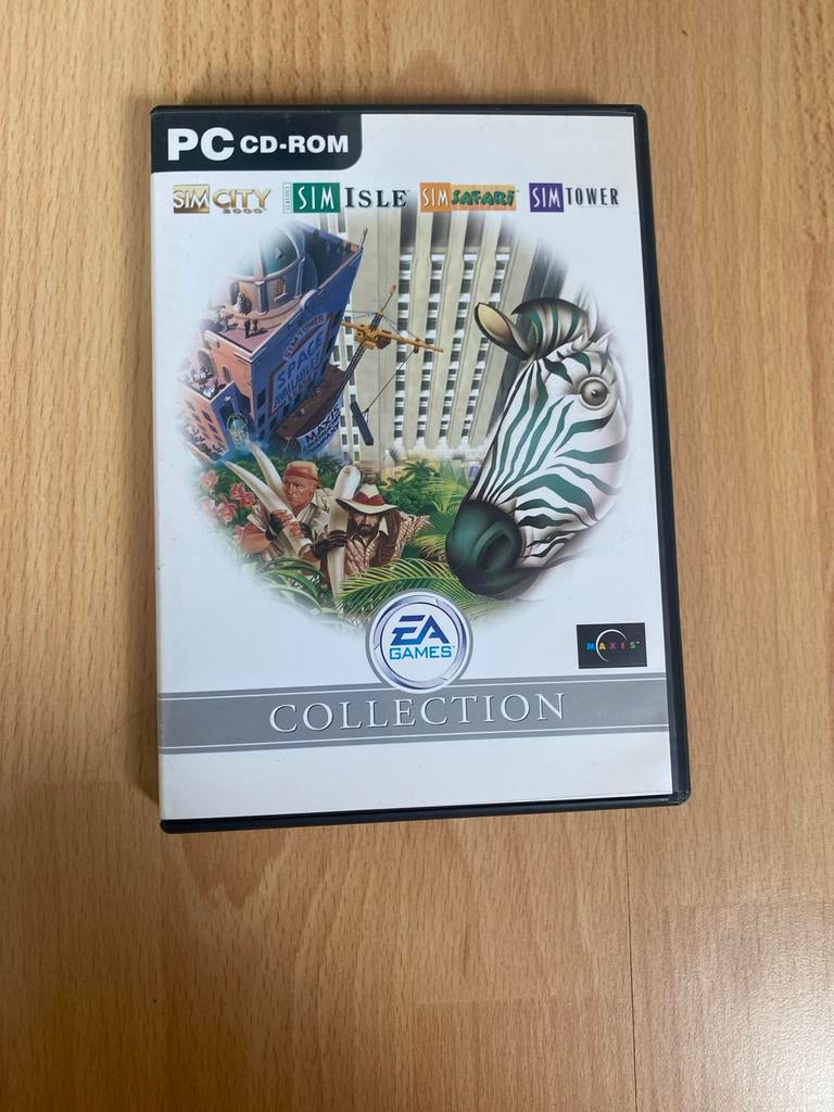 Sim City 3000, Sim Isle, Sim Safari, Sim Tower PC CD-ROM, Gebruikt, 1 speler, Ophalen of Verzenden, Vanaf 3 jaar