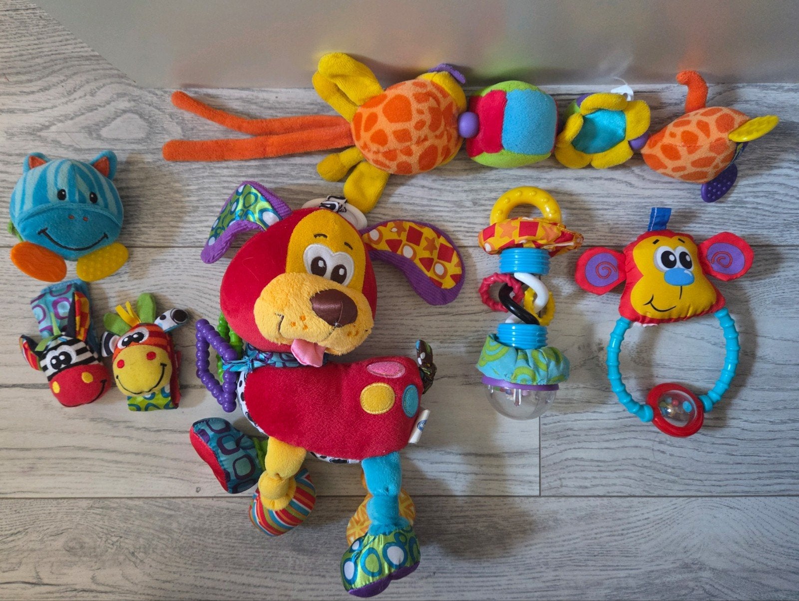 Complete Playgro set - 7 stuks baby speelgoed, Kinderen en Baby's, Ophalen of Verzenden, Gebruikt, Overige typen, Met geluid
