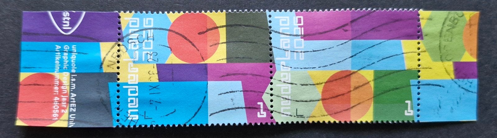 PAAR + TAB New Dutch Design -Proef de sfeer gestempeld 2026, Postzegels en Munten, Verzenden, Na 1940, Gestempeld