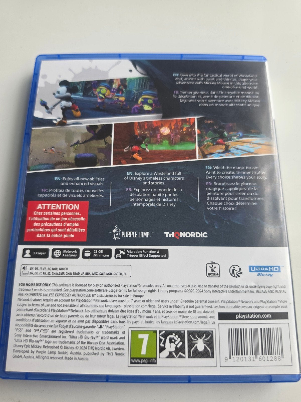 Disney Epic Mickey Rebrushed voor Playstation 5 Lees Goed, Spelcomputers en Games, Avontuur en Actie, Embracer Group AB, Älvgatan 1, 652 25 Karlstad, Zweden