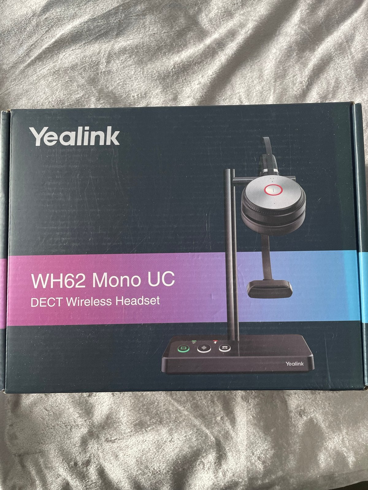 Yealink WH62 Mono UC DECT Draadloze Headset, Computers en Software, On-ear, Ophalen of Verzenden, Zo goed als nieuw, Draadloos