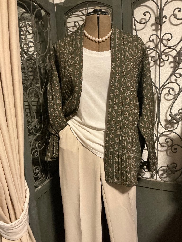 DI-BYE’ LEUK(E) ‘TUSSEN’-JAS(JE ) IN MOSGROEN MAAT 46 NIEUW, Kleding | Dames, Overige kleuren, Verzenden, Maat 46/48 (XL) of groter