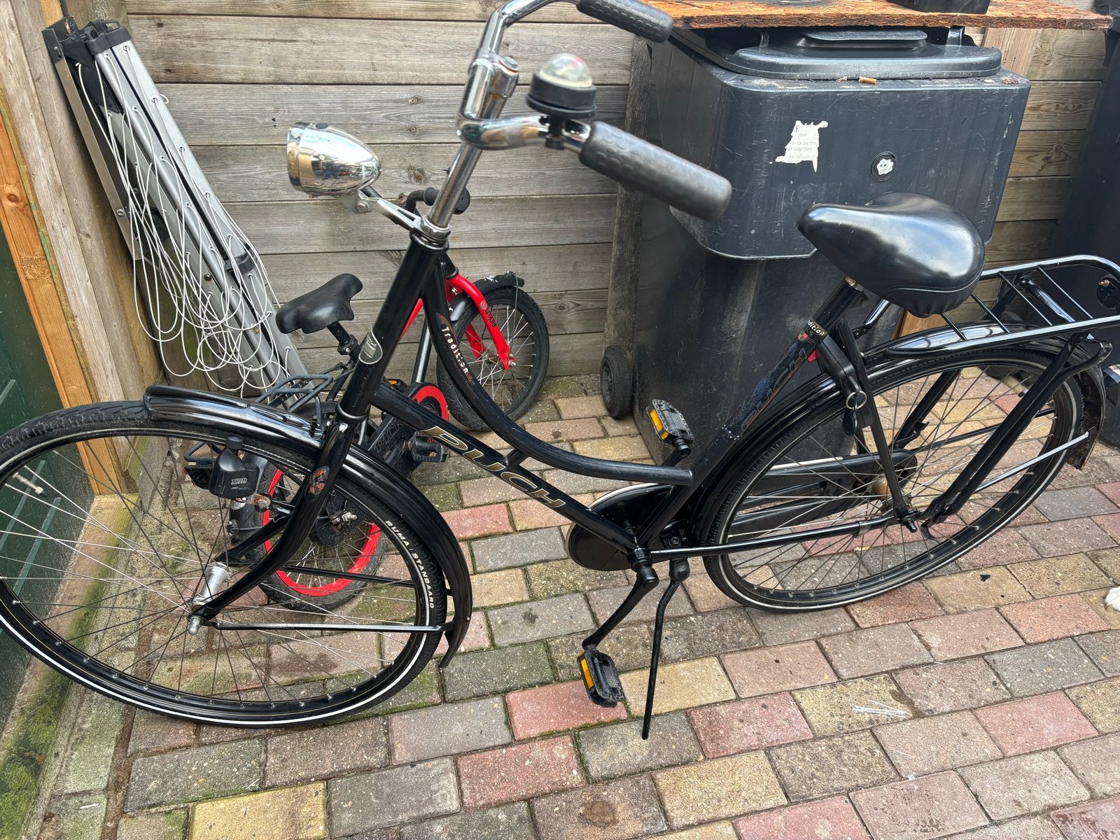 Nette 28 inch Opel fiets met lage instap en terugtraprem, Ophalen, Gebruikt