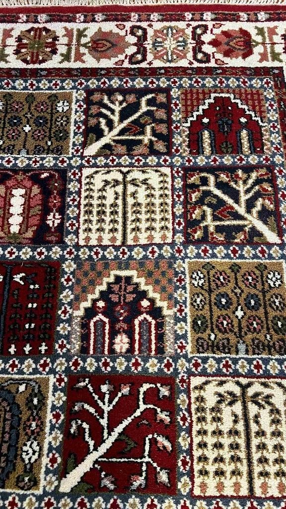 Vintage originele Bakhtiyar tapijt uit India 230/163 cm, Gebruikt, Etten-Leur, 150 tot 200 cm, Ophalen of Verzenden