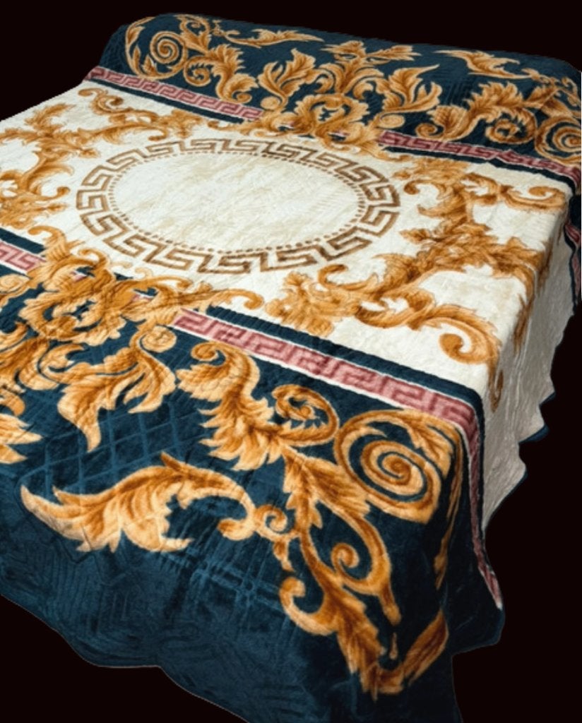 Luxe Barok Winterdeken 210x240cm – Dikke Pluche Nertsplaid, Ophalen, Overige kleuren, Woondeken, Zo goed als nieuw