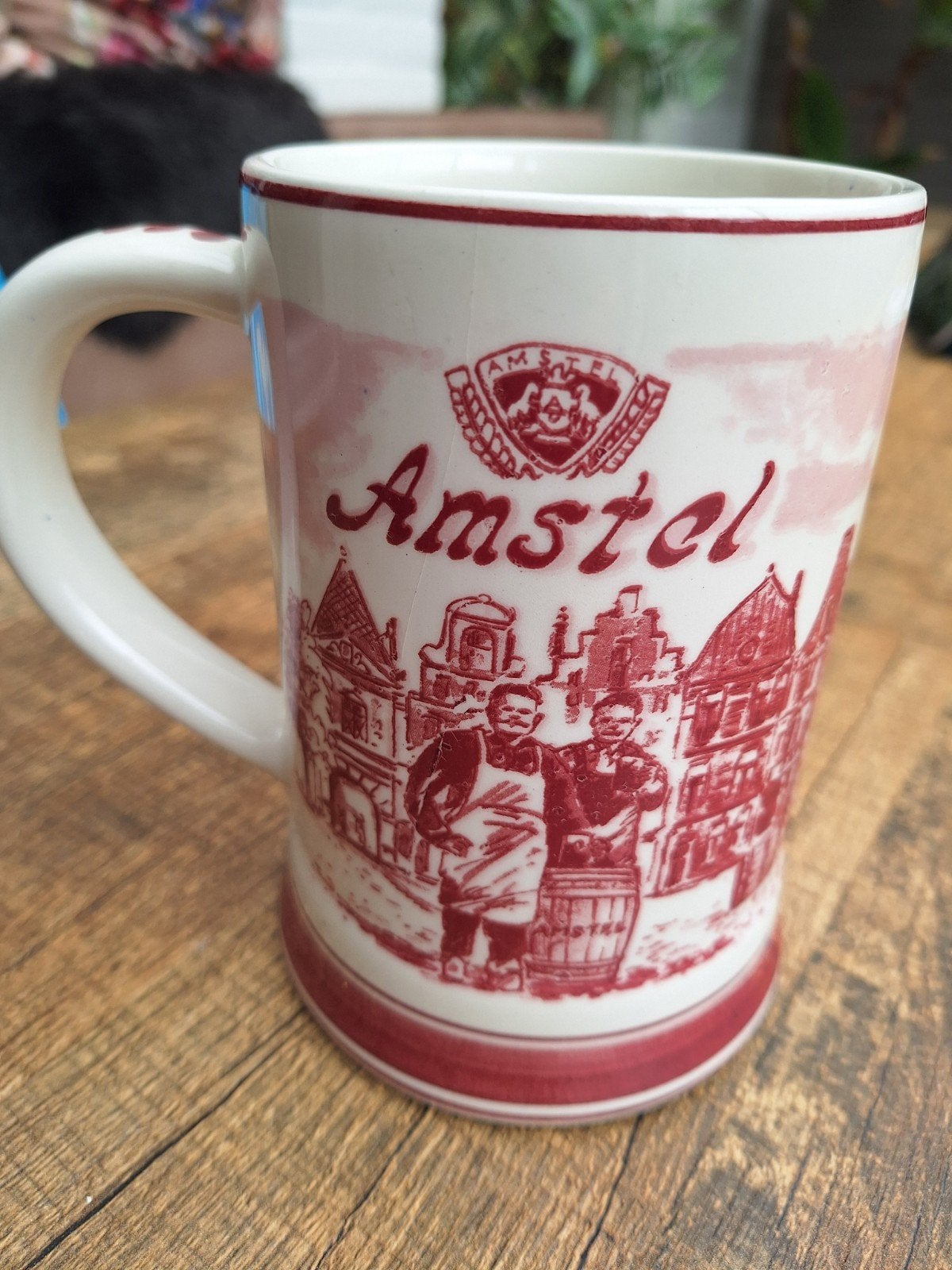 Vintage Amstel Bierpul - 't Delffsche Huys Rood, Ophalen
