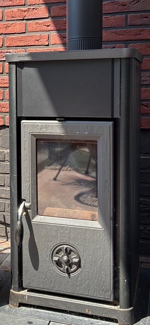 La Nordica Extraflame  Houtkachel 6,6 kW, Huis en Inrichting, Ophalen, Gebruikt, Houtkachel, Vrijstaand