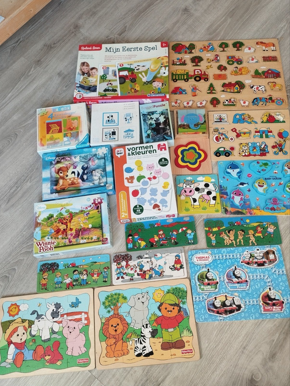 Diverse puzzels en spelletjes voor kinderen, Ophalen, Minder dan 500 stukjes, Gebruikt, Legpuzzel