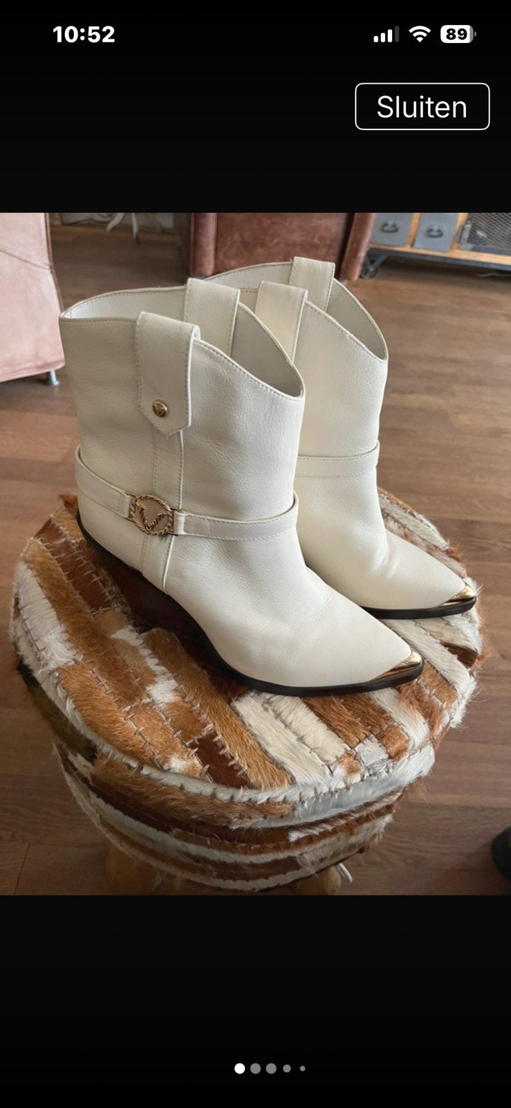 Josh v boots 39, Kleding | Dames, Wit, Lage of Enkellaarzen, Ophalen of Verzenden, Zo goed als nieuw