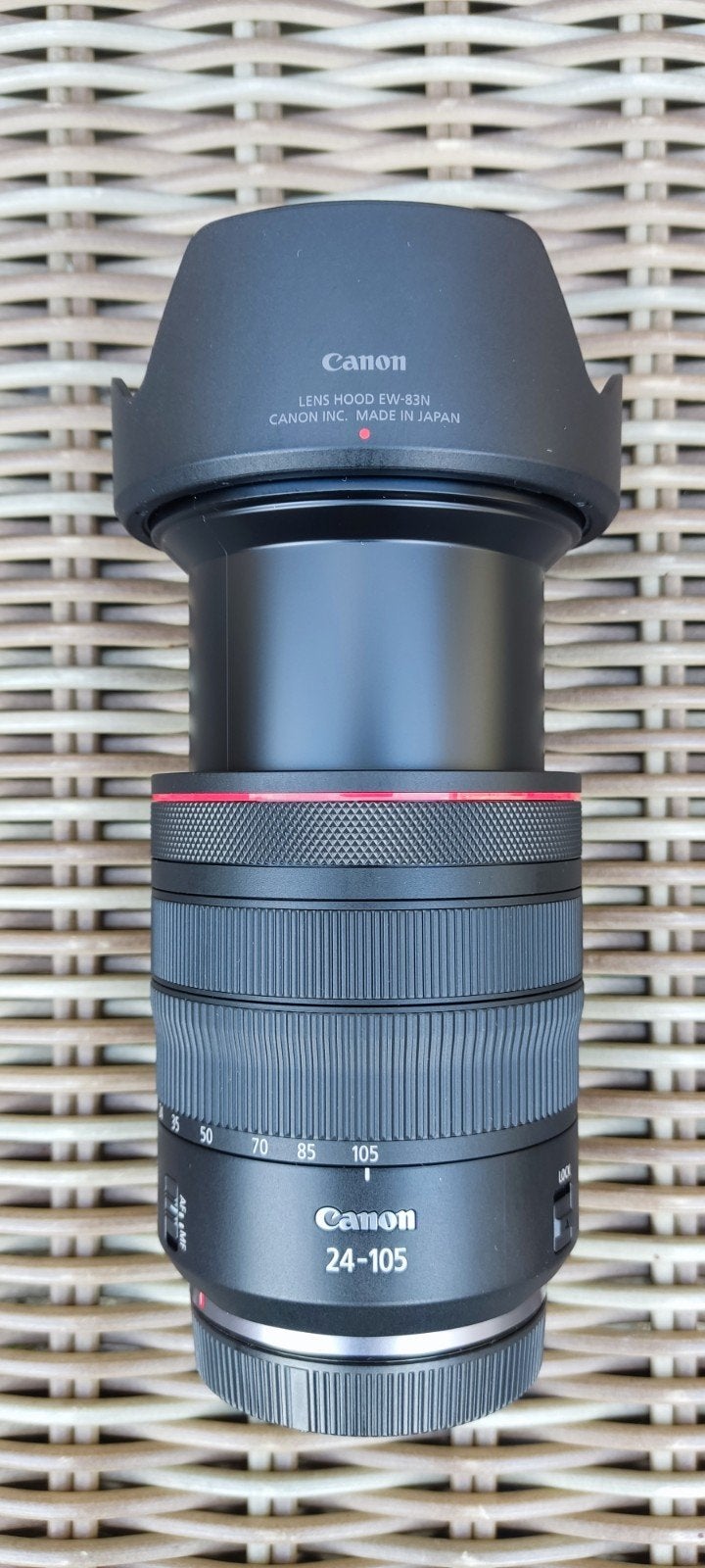 Canon RF 24-105MM F/4 L IS met filter, Ophalen, Canon, Autofocus, Canon RF