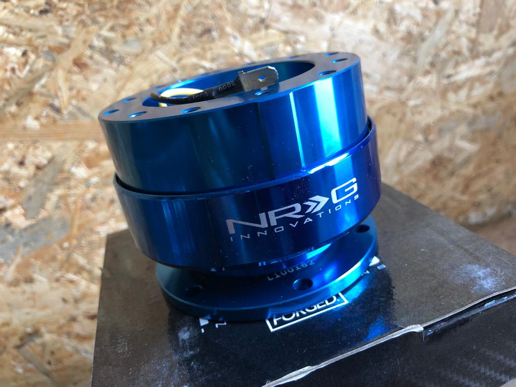 NRG Gen 2.0 Quick release hub blauw stuurnaaf snapoff, Auto diversen, Tuning en Styling, Ophalen of Verzenden
