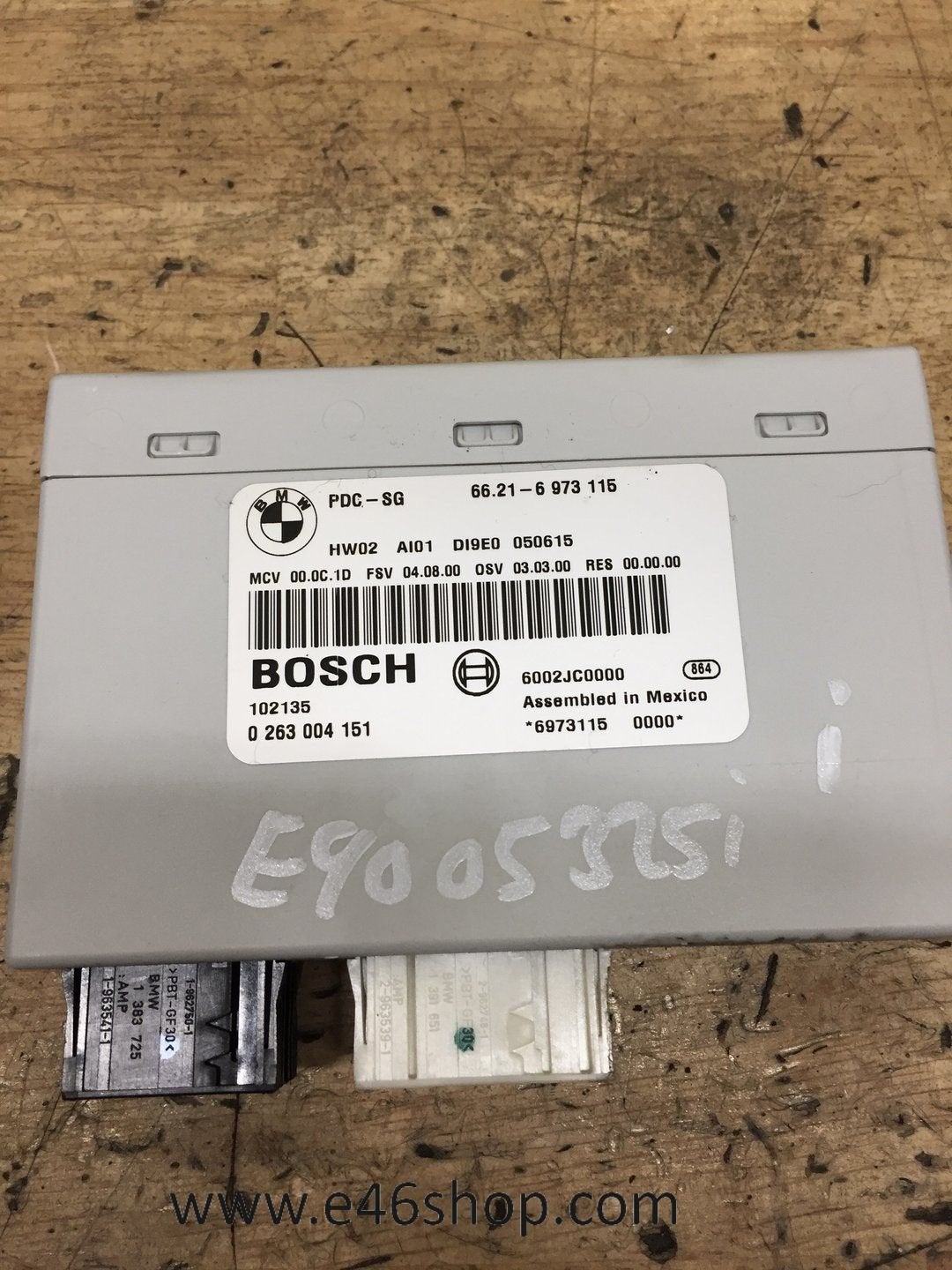 PDC MODULE BMW E90 E91 OE 6973115, Auto-onderdelen, Elektronica en Kabels, BMW, Gebruikt, Ophalen of Verzenden